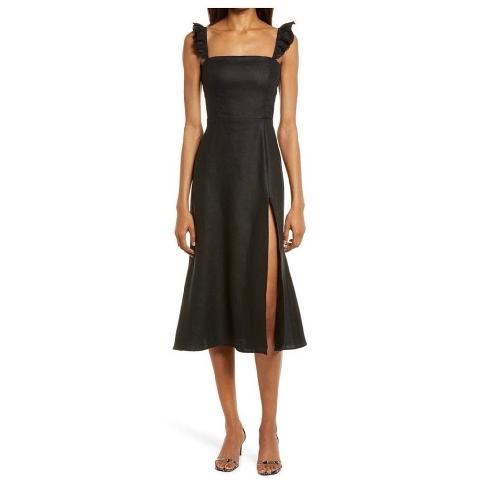 Reformation Spaulding Linen Dress